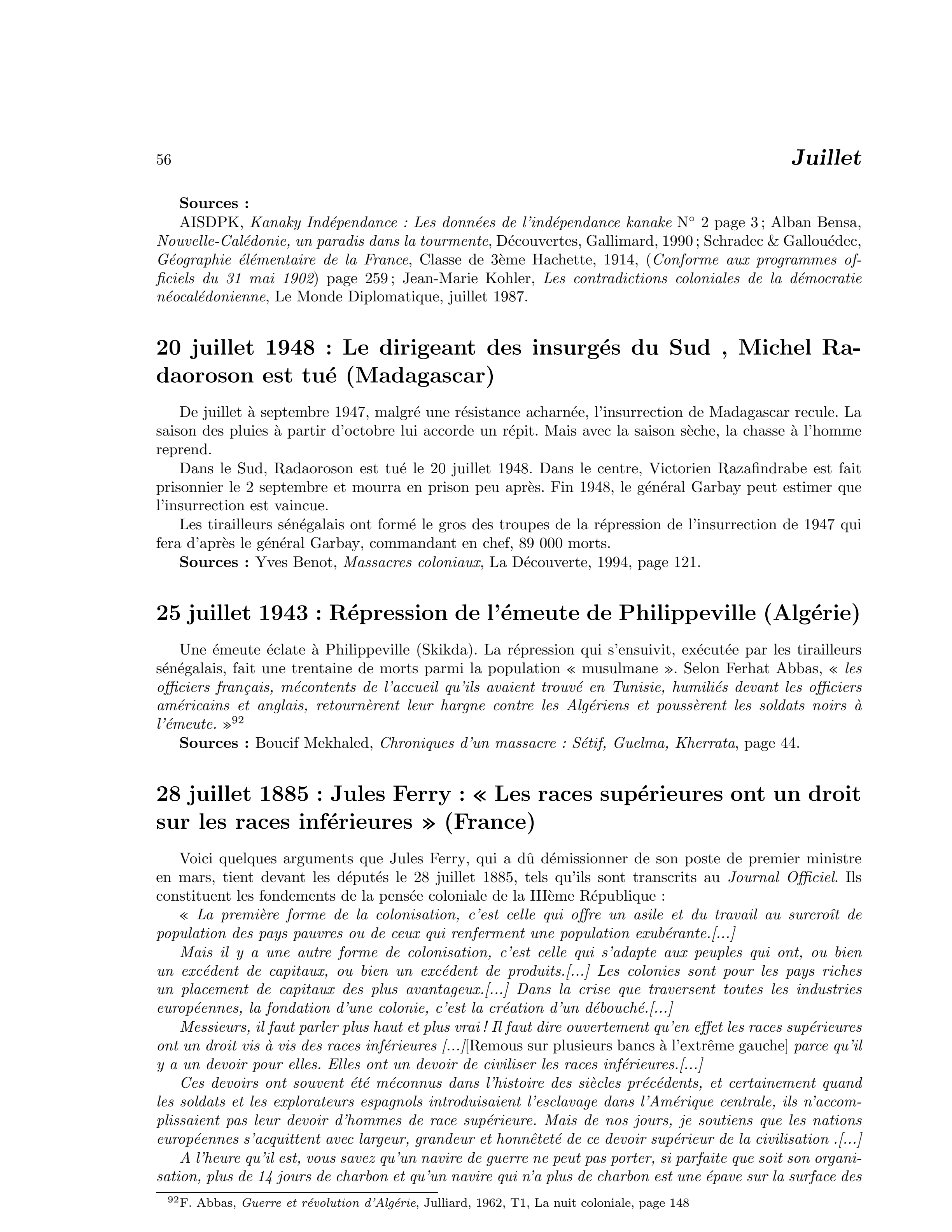 25 juillet 1943 — Répression de l’émeute de Philippeville (Algérie)