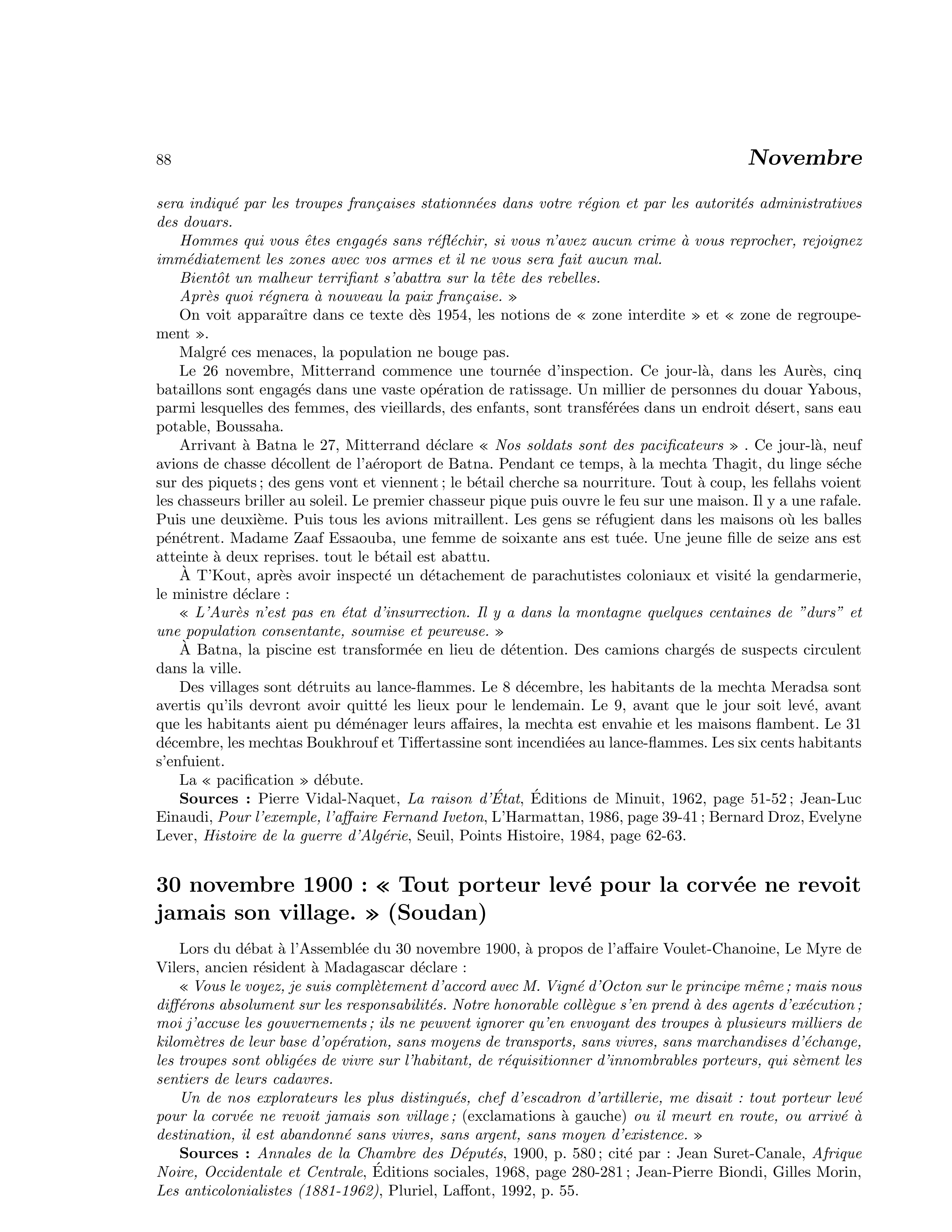 30 novembre 1900 — La corvée au Soudan : le porteur ne revoit jamais son village